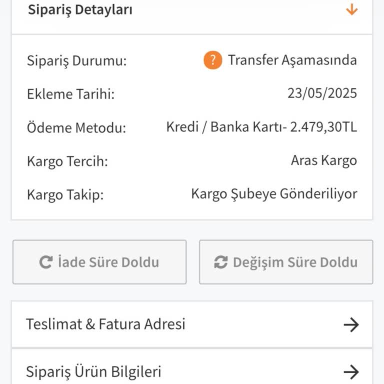 Siparişim Ulaşmadı İletişim Kuramıyorum Paramı Geri İstiyorum