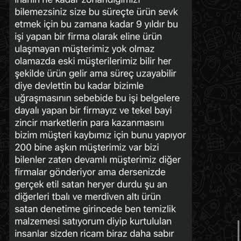 İki Aydır Teslim Edilmeyen Siparişe Sessiz Kalındı