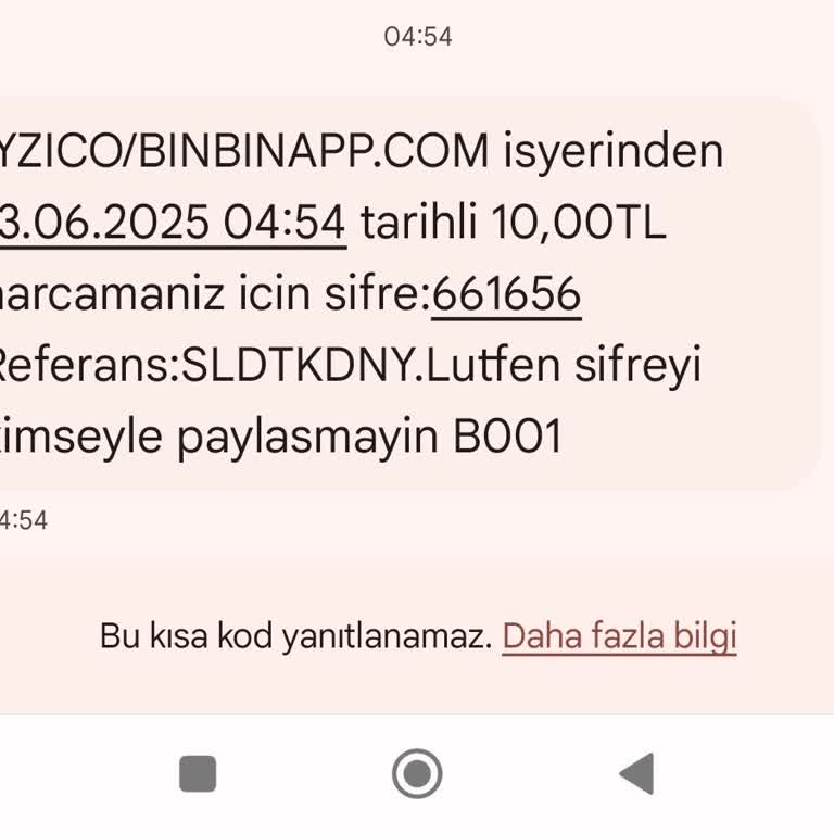 Kullanmadığım BinBin Uygulamasından Hesabımdan İzinsiz Para Çekilmeye Çalışıldı