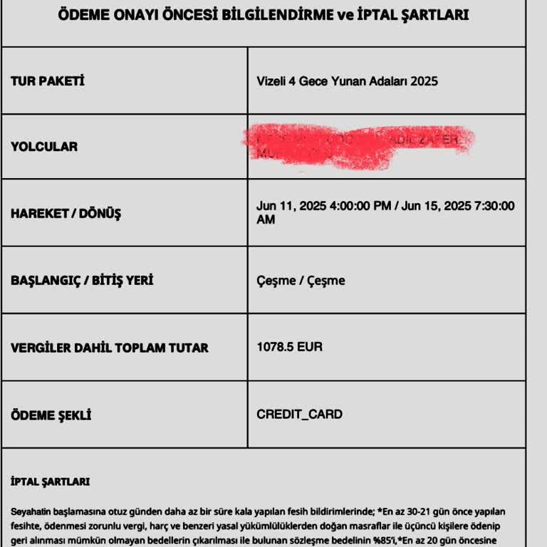 Tur Programındaki Ani İptaller Ve Geri Ödeme Sorunu