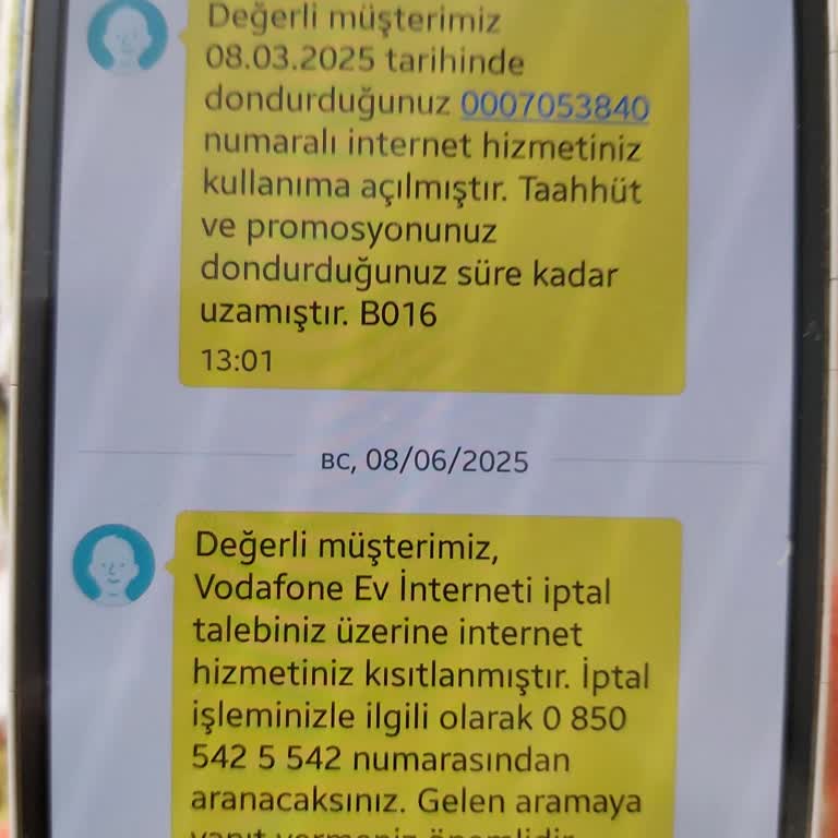 Vodafone Net Ev İnternet İptalinde İletişim Sorunu Ve Destek Eksikliği