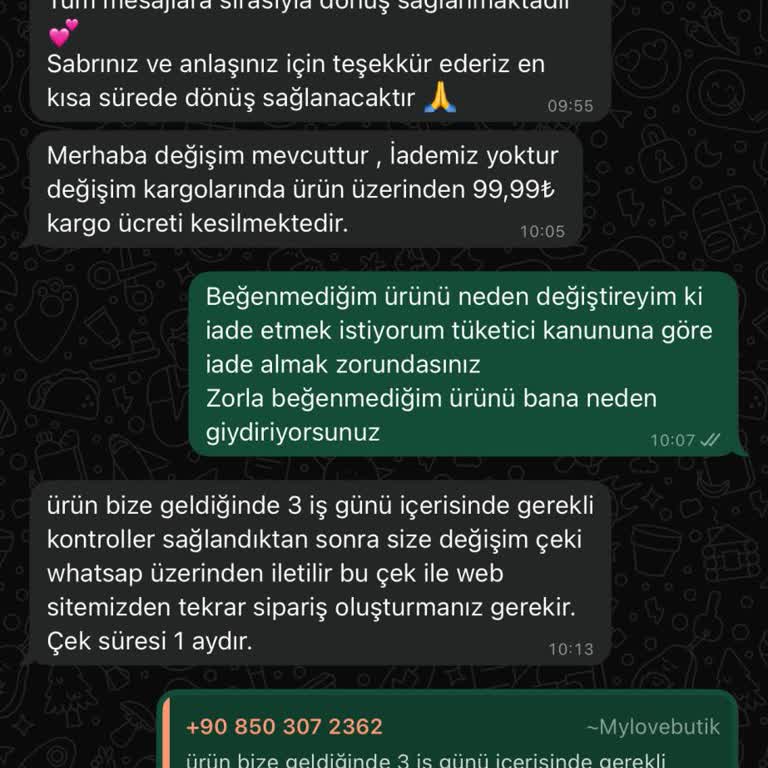 İade Talebim Karşılanmadı, Değişim Ve Hediye Çeki Zorunluluğu Uygulandı