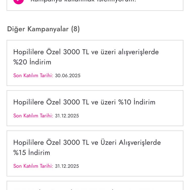 Hopi Kampanya Seçeneği Zorunlu Olarak Aktif Geliyor, Tercih Hakkımız Kısıtlanıyor