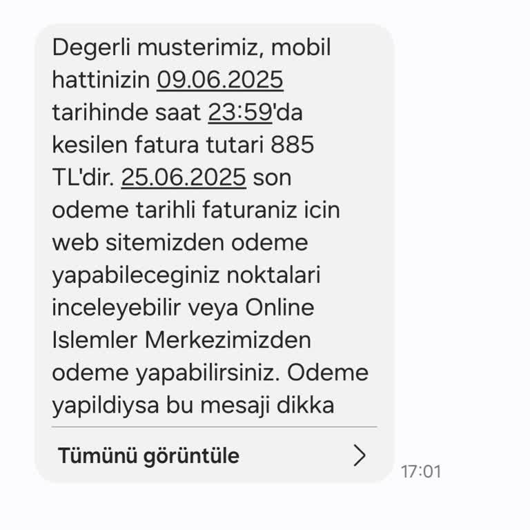 Taahhüt Sonu Yanlış Bilgilendirme Nedeniyle Yüksek Fatura Şoku