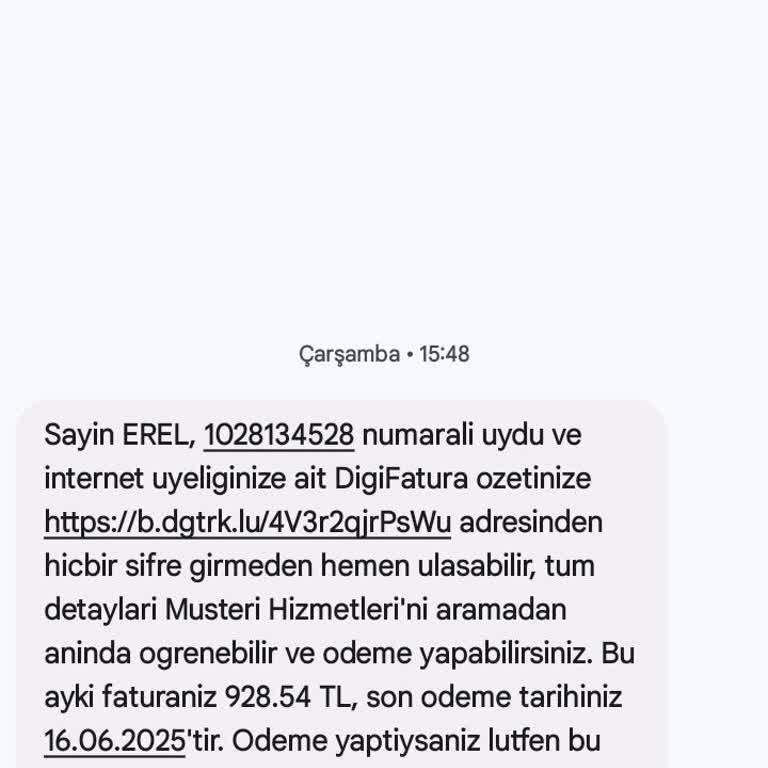21 Günlük Sözleşmede Beklenmeyen Yüksek Fatura Şoku