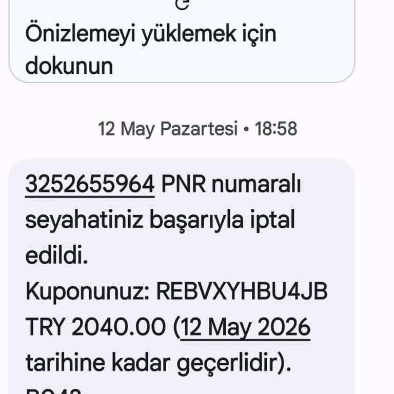Bilet İptali Sonrası Ücret Yerine Puan İadesi Mağduriyeti