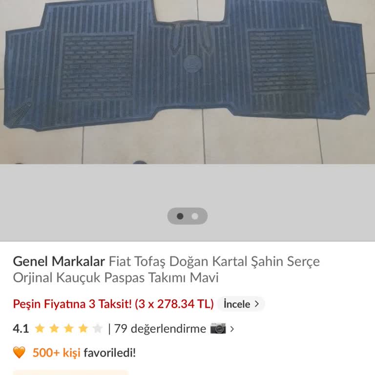 Eng Aksesuar Satın Aldığım Araç Paspasının Yoğun Plastik Kokusu Ve İade Sorunu