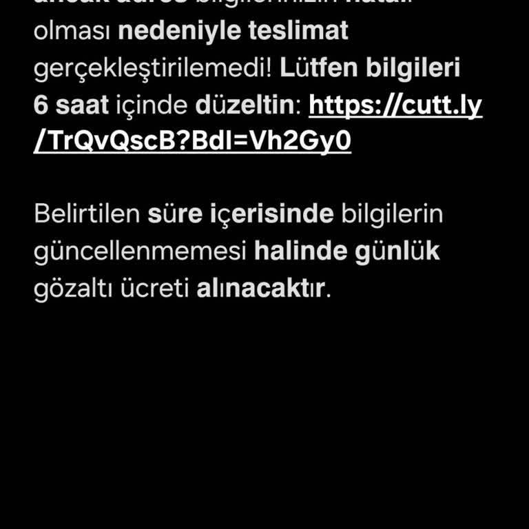 PTT Adıyla Gelen Tehdit İçerikli Mesaj Ve Kişisel Verilerimin İzinsiz Kullanımı