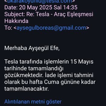 Tesla Kapora İadesi 45 Gündür Yapılmadı, Sürekli Oyalama