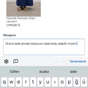 İade İşlemi İçin Merwish Shop İle İletişim Kuramıyorum