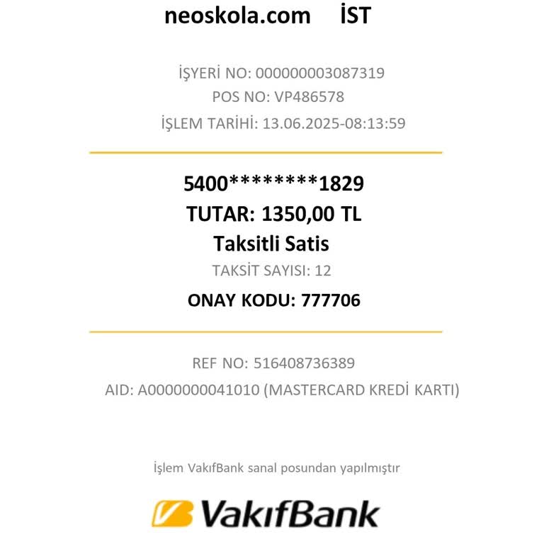 Neo Skola Aboneliği İzinsiz Yenilendi, İade Ve İletişim İmkansız