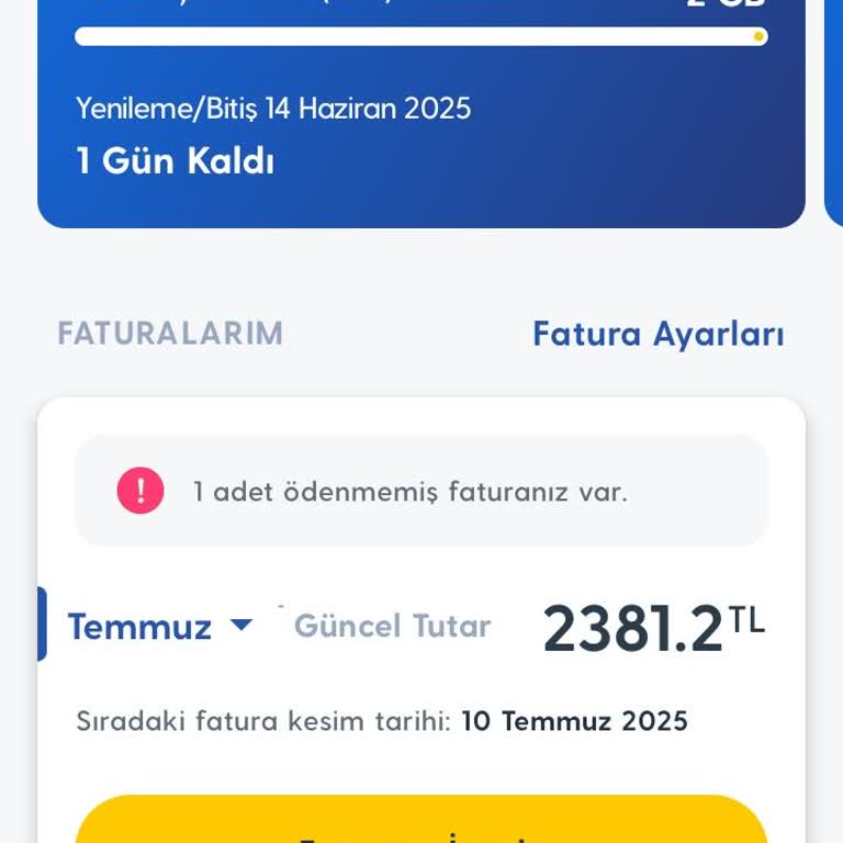 Numara Ve Fatura İşlemlerinde Çözüm Bulamıyorum