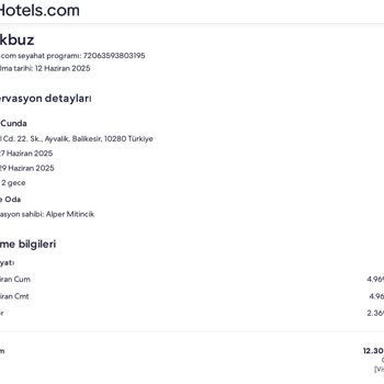Hotels.com Rezervasyonum Otele İletilmedi, İletişim Kuramıyorum