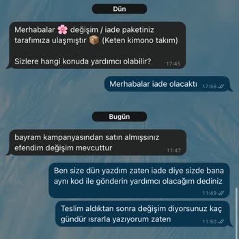 İade Hakkım Engellendi, Yasal Haklarım Göz Ardı Edildi