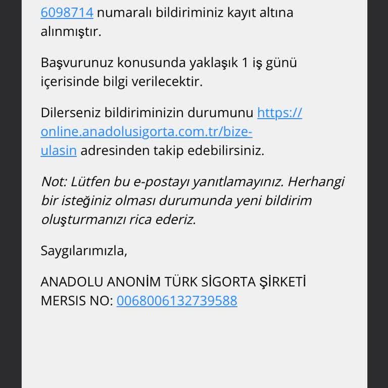 Hasar Sürecinde İletişim Eksikliği Ve Gecikme Yaşadım