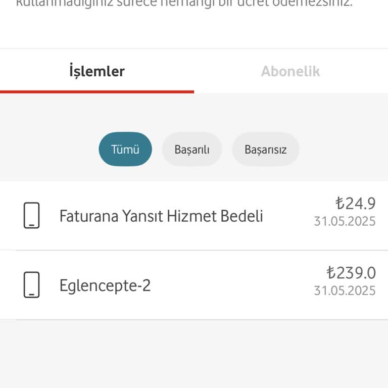 Onaylamadığım Hizmet İçin Haksız Para Çekildi