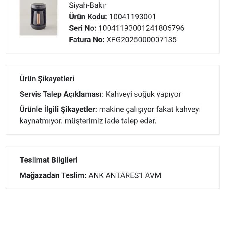 Arızalı Ürün İadesinde Geciken Dönüş Ve Müşteri Mağduriyeti