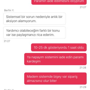Teslim Edilmeyen Siparişe İade Ve Destek Sağlanmadı