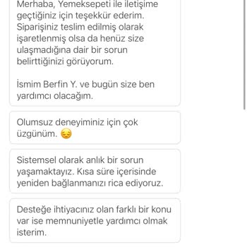 Teslim Edilmeyen Siparişe İade Ve Destek Sağlanmadı