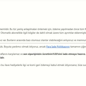 Betterme Bilgim Dışında Yapılan Üyelik Yenilemesi Ve İade Sorunu Nedeniyle Büyük Hayal Kırıklığı