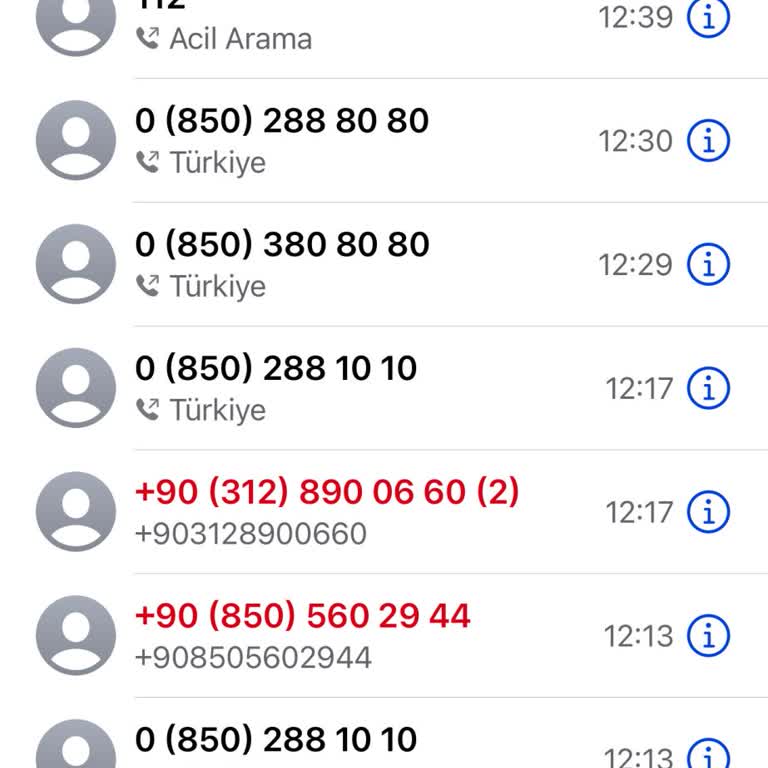 Bilinmeyen Numaradan Türk Telekom Adına Yapılan Şüpheli Arama
