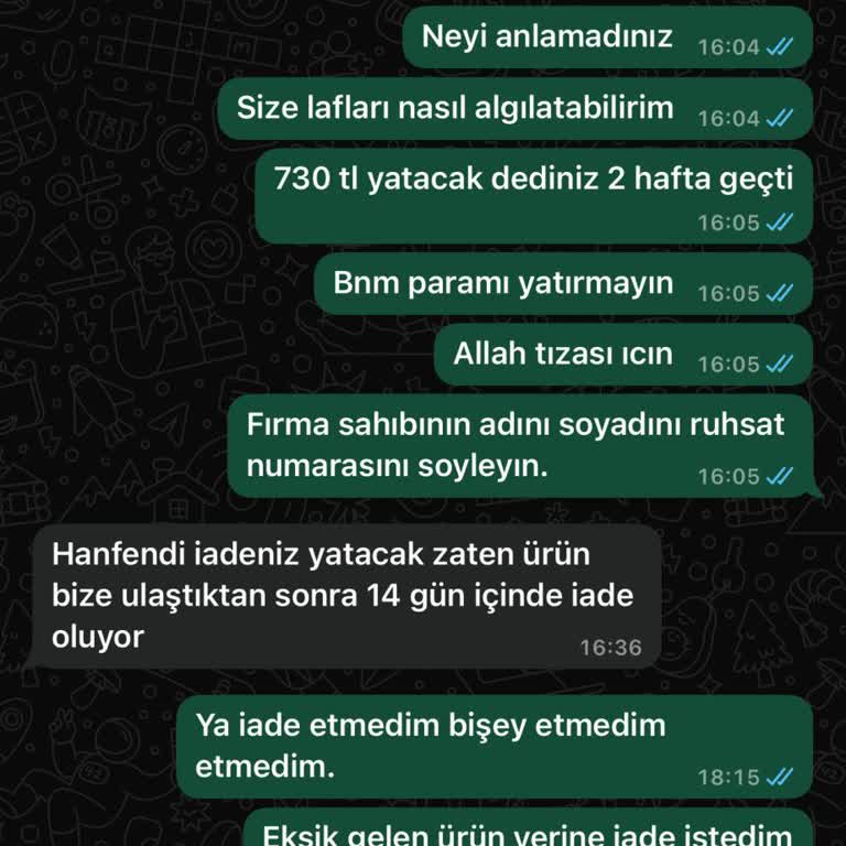 Sultan Butik'ten Yanlış Ve Eksik Ürün, İade Ücreti Alınamıyor