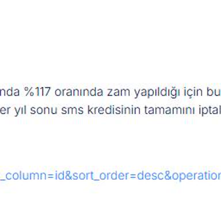 Satın Alınan SMS Paketinin Yarıya Düşürülmesi Ve Sözleşmeye Aykırı İşlem