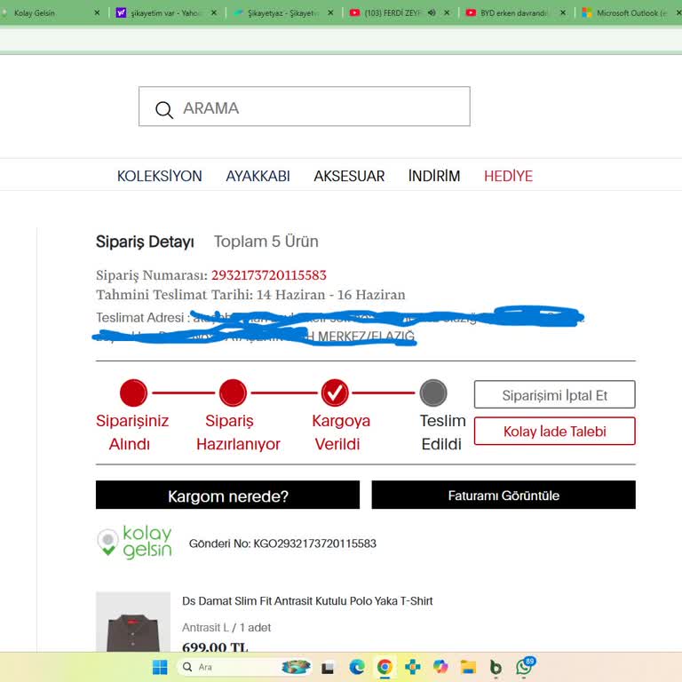 Siparişim Uzun Süre Teslim Edilmedi, Müşteri Hizmeti Yetersiz Kaldı