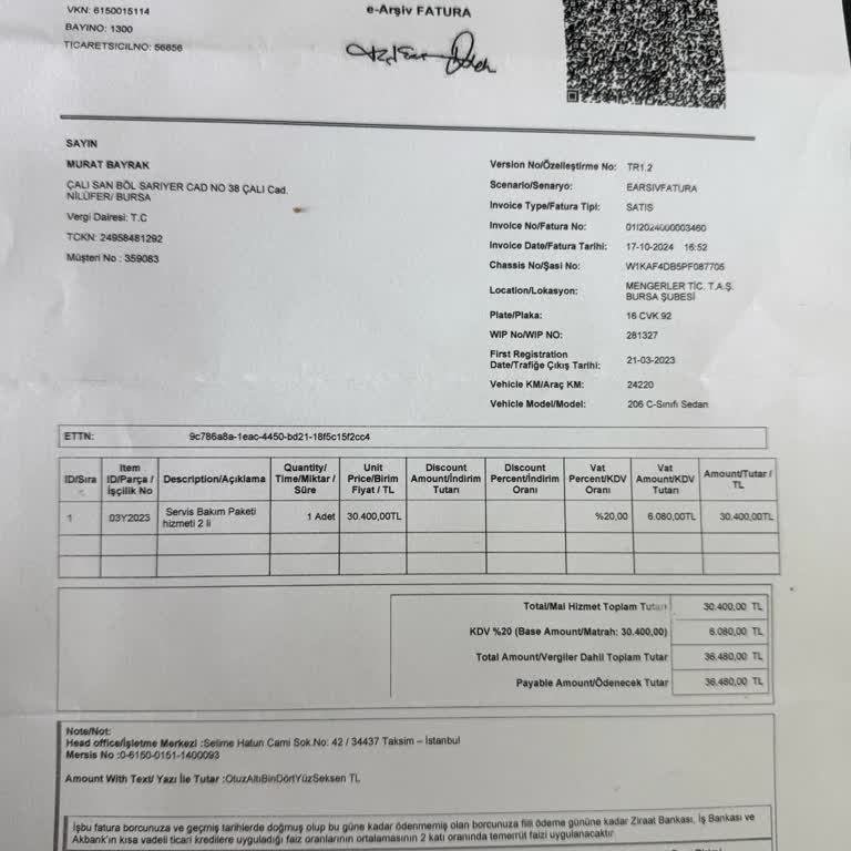 Ödemesini Yaptığım Bakım Paketinden Hizmet Alamadım