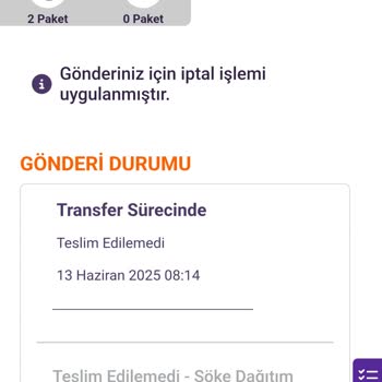 Hepsijet Kargo Teslimat Yapılmadan Siparişimi İade Etti, Bilgilendirme Yok