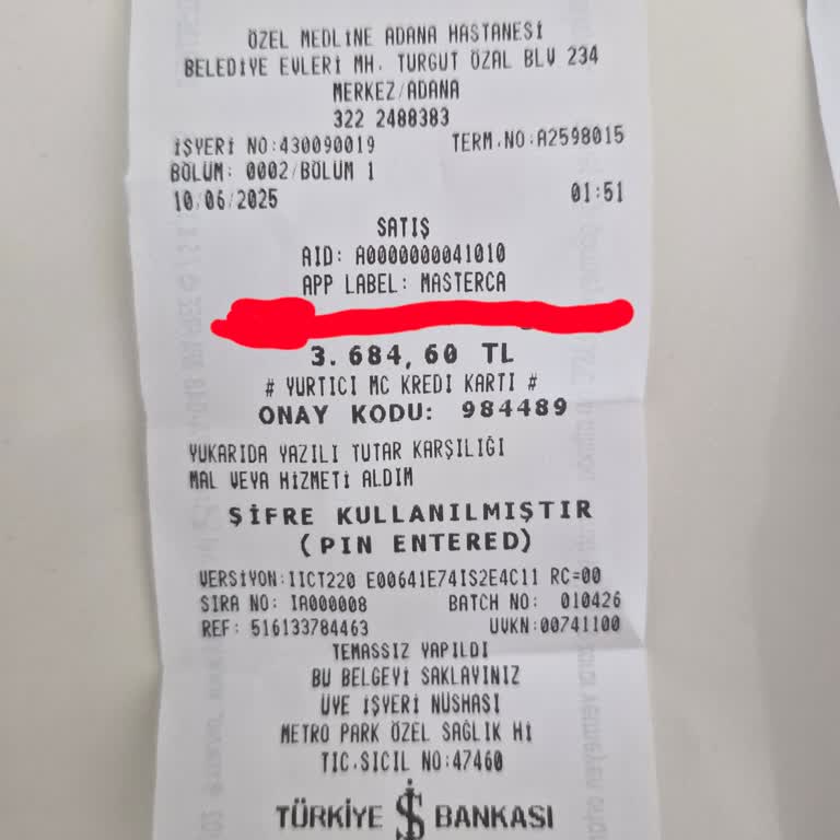 Tamamlayıcı Sağlık Sigortası Kabul Edilmedi, Ücret İadesi Talep Ediyorum