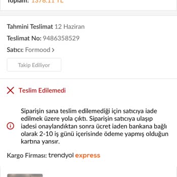 Trendyol Express Kargo Teslimatında Yanıltıcı Bilgilendirme Ve İletişim Sorunu