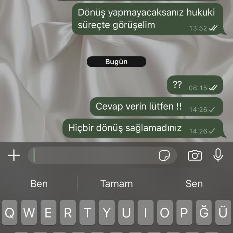 Siparişime Cevap Alamıyorum Ve Bilgilendirme Yapılmıyor