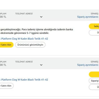 Amazon Üç Kez Kusurlu Ürün Gönderdi Para İadesi Yapılmadı