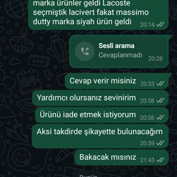 Sipariş Verdiğim Ürün Yerine Kullanılmış Ve Farklı Marka Gönderildi