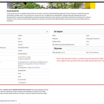 Siparişimde Eksik Palet Gönderimi Ve Yetersiz Çözüm Süreci