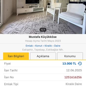 Kiralık Daire İlanında Tutarsız Bilgiler Ve Şüpheli Talepler