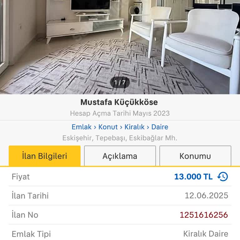 Kiralık Daire İlanında Tutarsız Bilgiler Ve Şüpheli Talepler