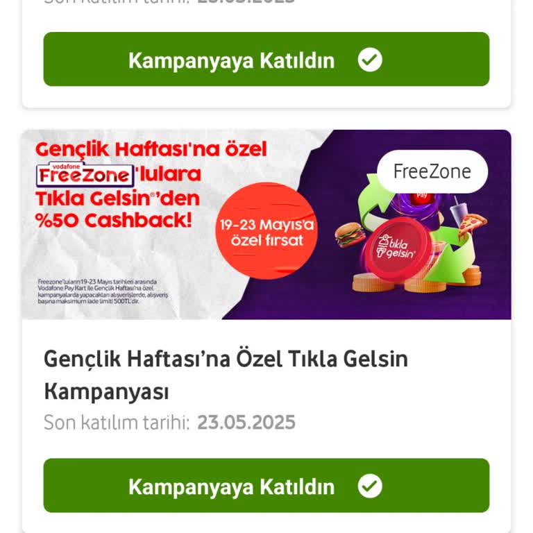 Vodafone Pay Kart Kampanyasında Cashback Ödemesi Yapılmadı