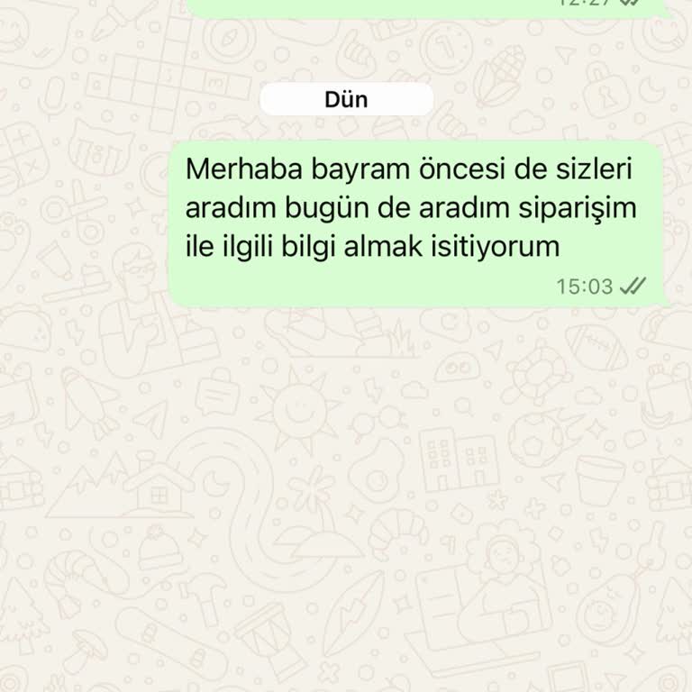 Sipariş Sonrası Muhatap Bulamamak