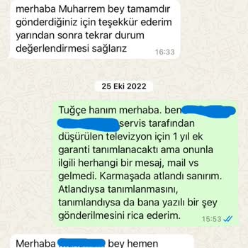 Kurulumda Hasar Gören Televizyon Ve Tanımlanmayan Ek Garanti Sorunu