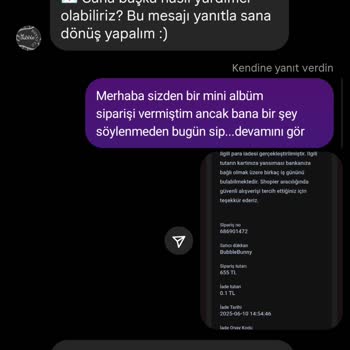 Siparişim Gönderilmedi, Param Da İade Edilmedi!