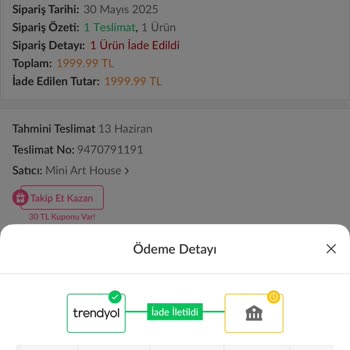 Kargom Teslim Edilmeden Ürünüm İptal Edildi