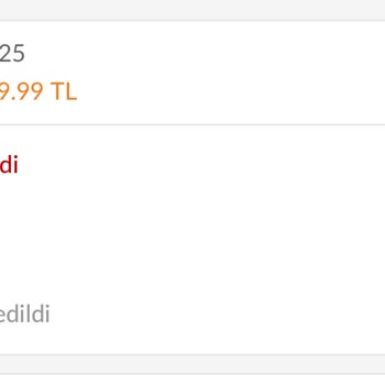 Kargom Teslim Edilmeden Ürünüm İptal Edildi