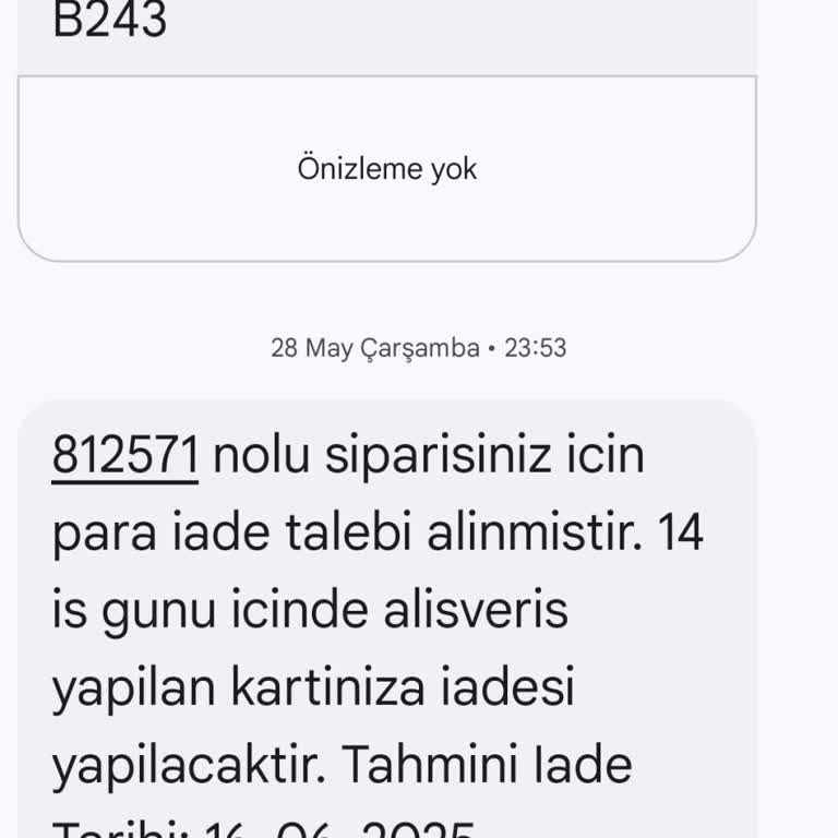 Para İadesi Yapılmadı Muhatap Bulamıyorum