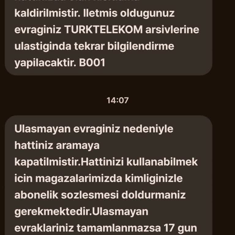 Eksik Evrak Gerekçesiyle Haksız Hat Kapatılması Ve Mağduriyet