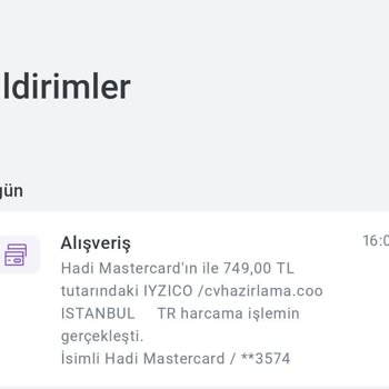 Onayım Olmadan Kartımdan Yüksek Tutar Çekildi, İade Ve Kart Silme Talebim Var