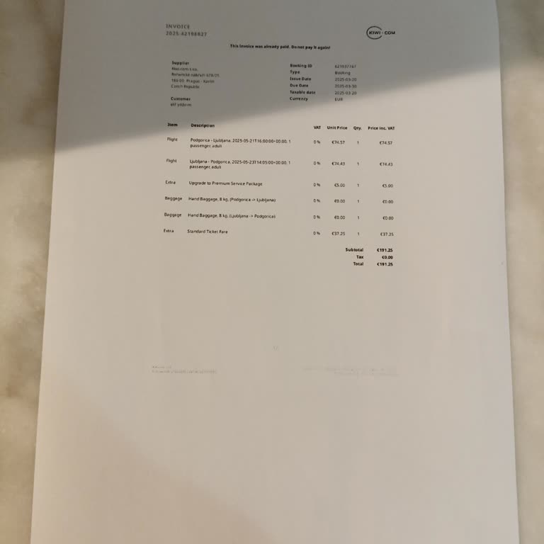 Ich zahlte 190 € für Rückerstattung bei Kiwi.com, doch mein Ticket wurde trotzdem nicht erstattet!