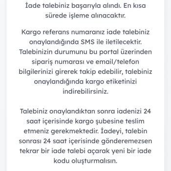 İade Ve Müşteri Hizmetleri Sorunu Nedeniyle Mağduriyet Yaşadım