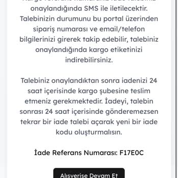 İade Ve Müşteri Hizmetleri Sorunu Nedeniyle Mağduriyet Yaşadım
